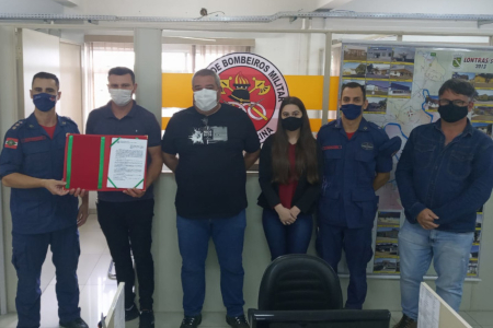 INAUGURAÇÃO DO ESCRITÓRIO DE SEGURANÇA CONTRA INCÊNDIO DO CBMSC DE LONTRAS 