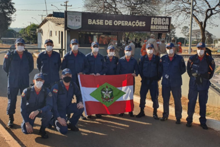 EQUIPE DO CBMSC É EMPREGADA EM CICLO OPERACIONAL DA FORÇA NACIONAL