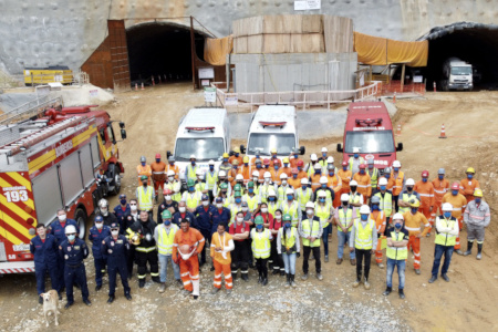 CBMSC PARTICIPA DE SIMULADO INTEGRADO DE RESGATE EM CONSTRUÇÃO NO CONTORNO VIÁRIO DA GRANDE FLORIANÓPOLIS