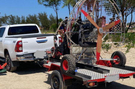 OCORRÊNCIA ENVOLVENDO UM PARATRIKE NA PRAIA DO CAMPO BOM